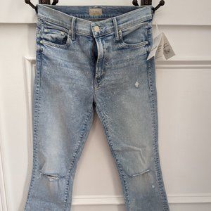 MOTHER Insider Crop Step Chew Jeans (Drinking By The Pool)